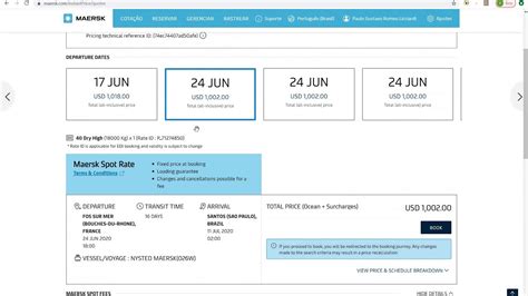 maersk tracking booking no
